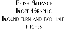 Round turn and two half hitches